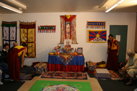 Monks morning chant & prayer ritual.