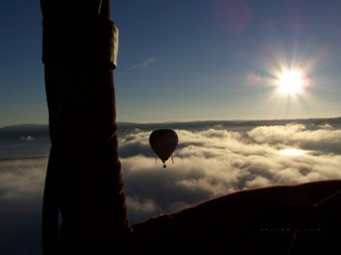 The Vineyard Motel Guests Ballooning.