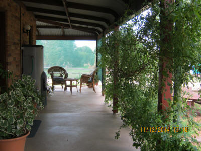 Back Verandah at the Vineyard Motel Cowra